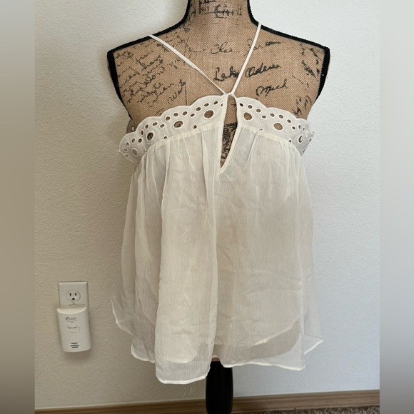 H&M Chiffon Swing Top Ivory- NWT - Picture 15 of 15